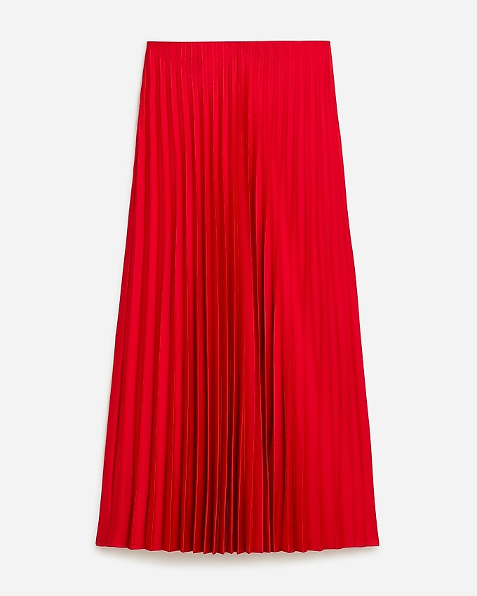 Pleated pull-on midi skirt | J. Crew US