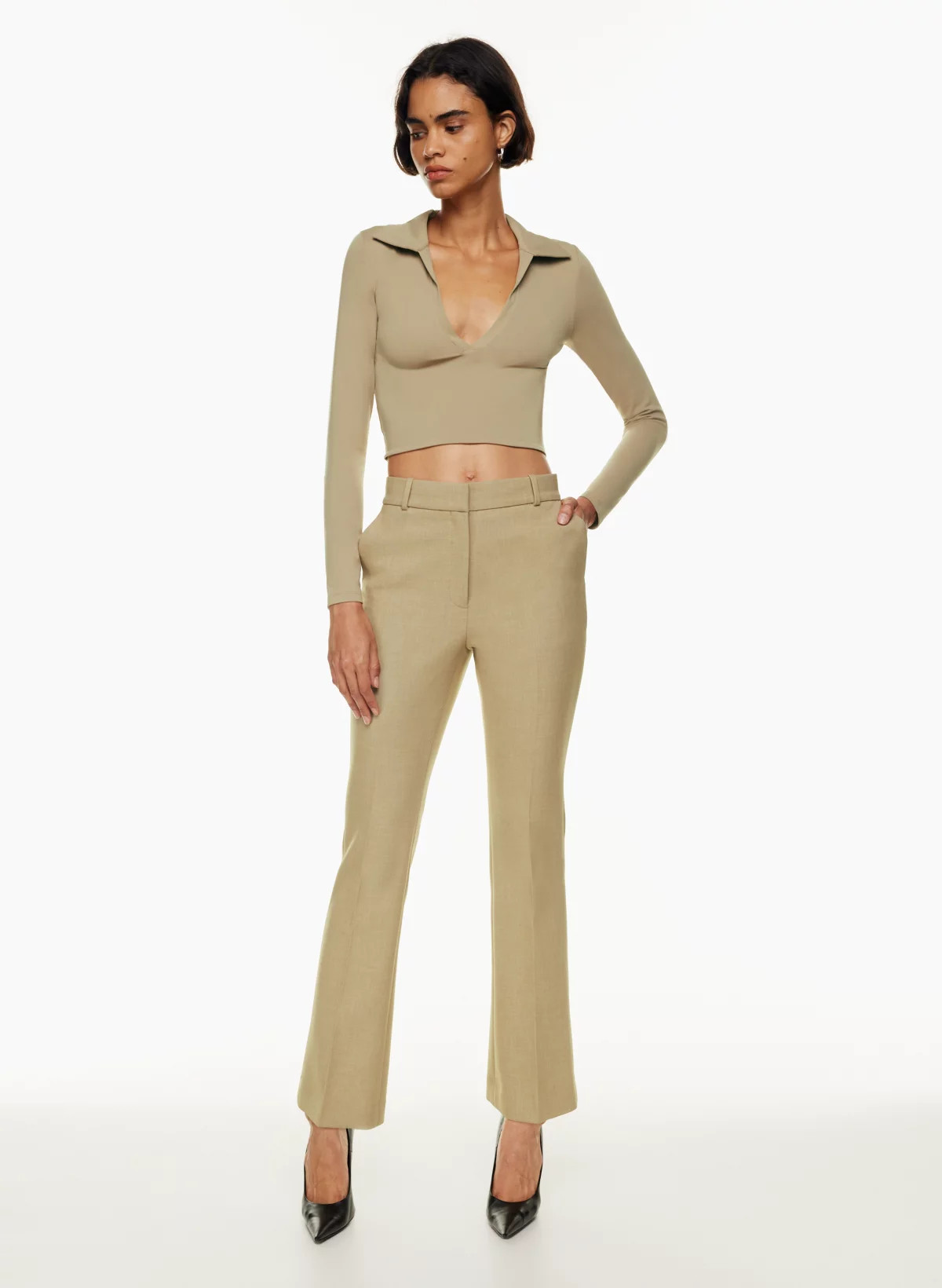 CONTOUR POLO LONGSLEEVE | Aritzia