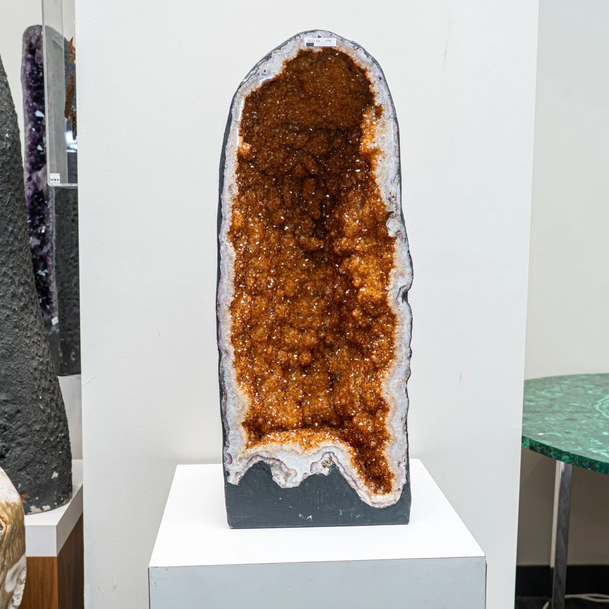 Large Genuine Citrine Crystal Clustered Geode (93 ) | Wayfair North America