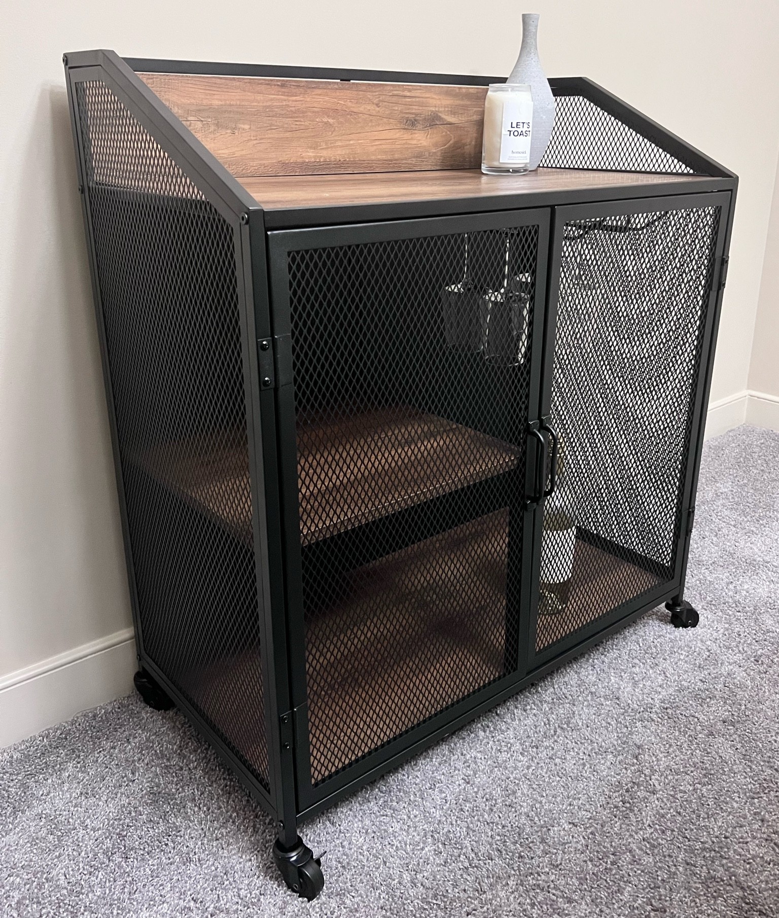 (Amazon find!) Walker Edison Bar Cabinet - Rustic Oak

#LTKhome