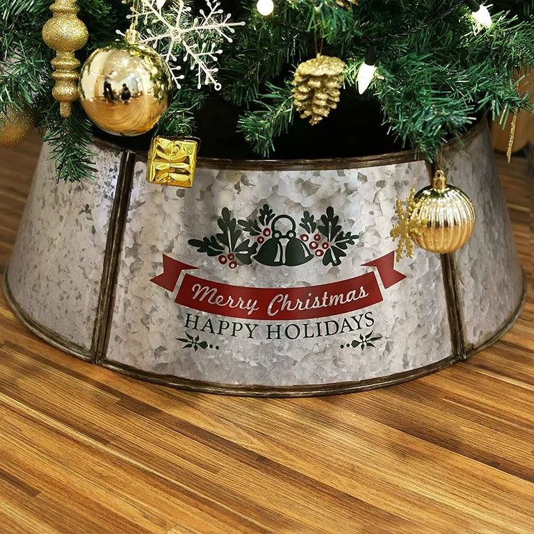Bibana Metal Christmas Tree Collar Christmas Tree Ring,29.1 Inch Diameter Base for Large Trees an... | Walmart (US)