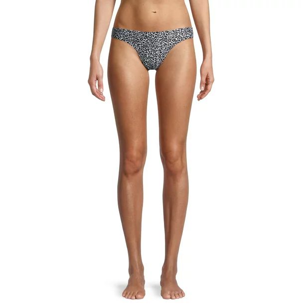 Social Angel Women's Snow Leopard Scoop Bikini Swimsuit Bottom | Walmart (US)