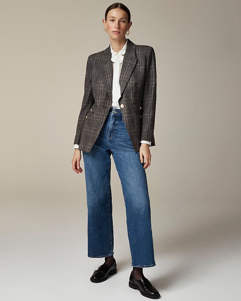 Vivienne blazer in plaid Italian wool blend | J. Crew US