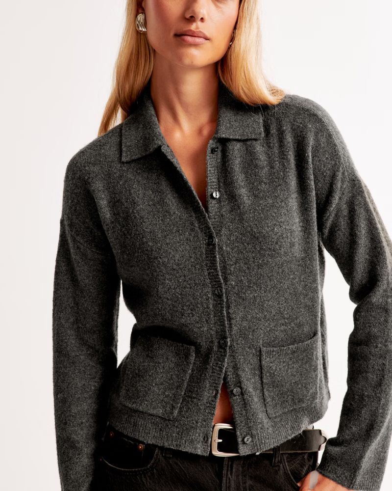 Collared Cardigan | Abercrombie & Fitch (US)