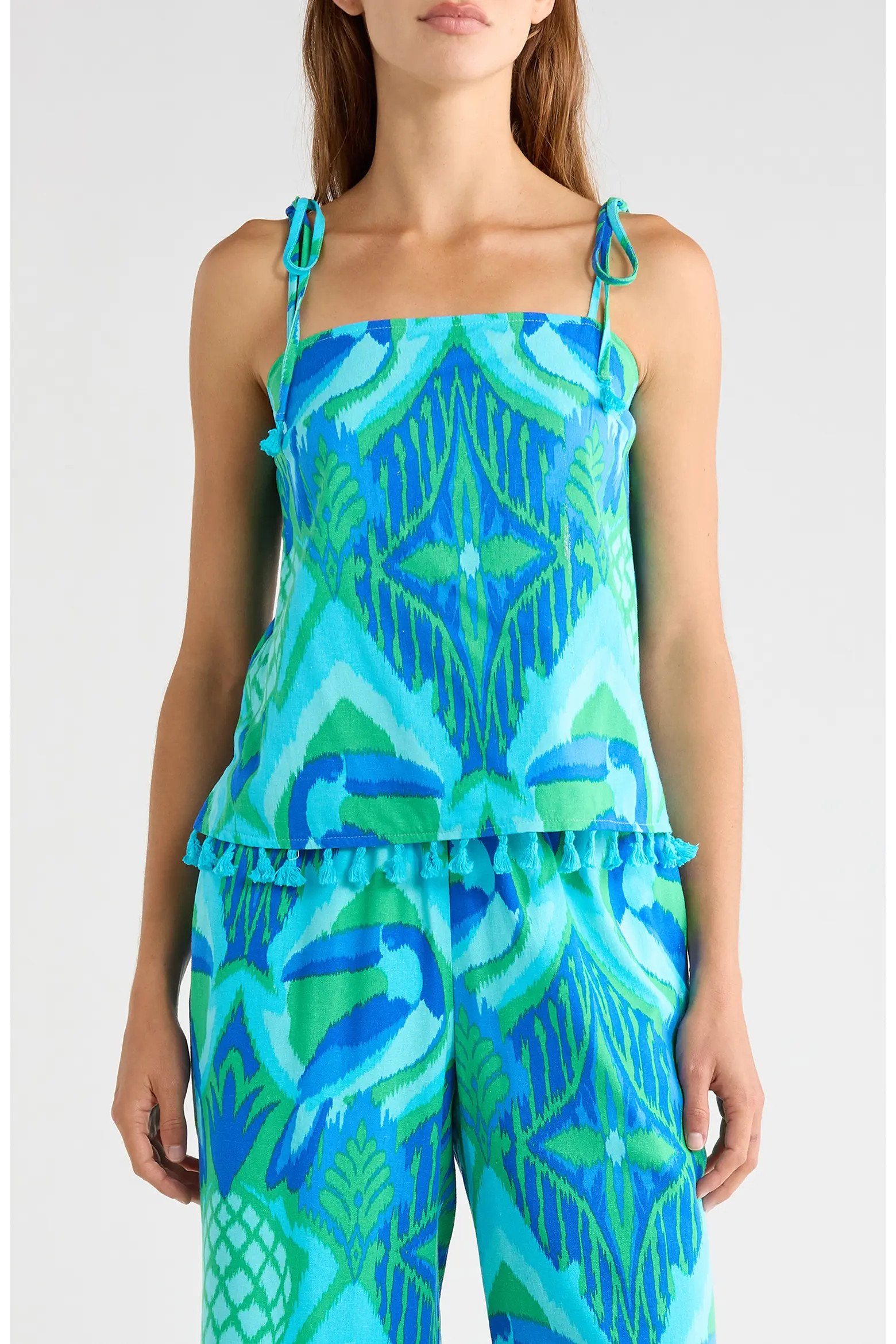 Blissy Tropical Yari Tie Strap Tank (Women) | Nordstrom | Nordstrom
