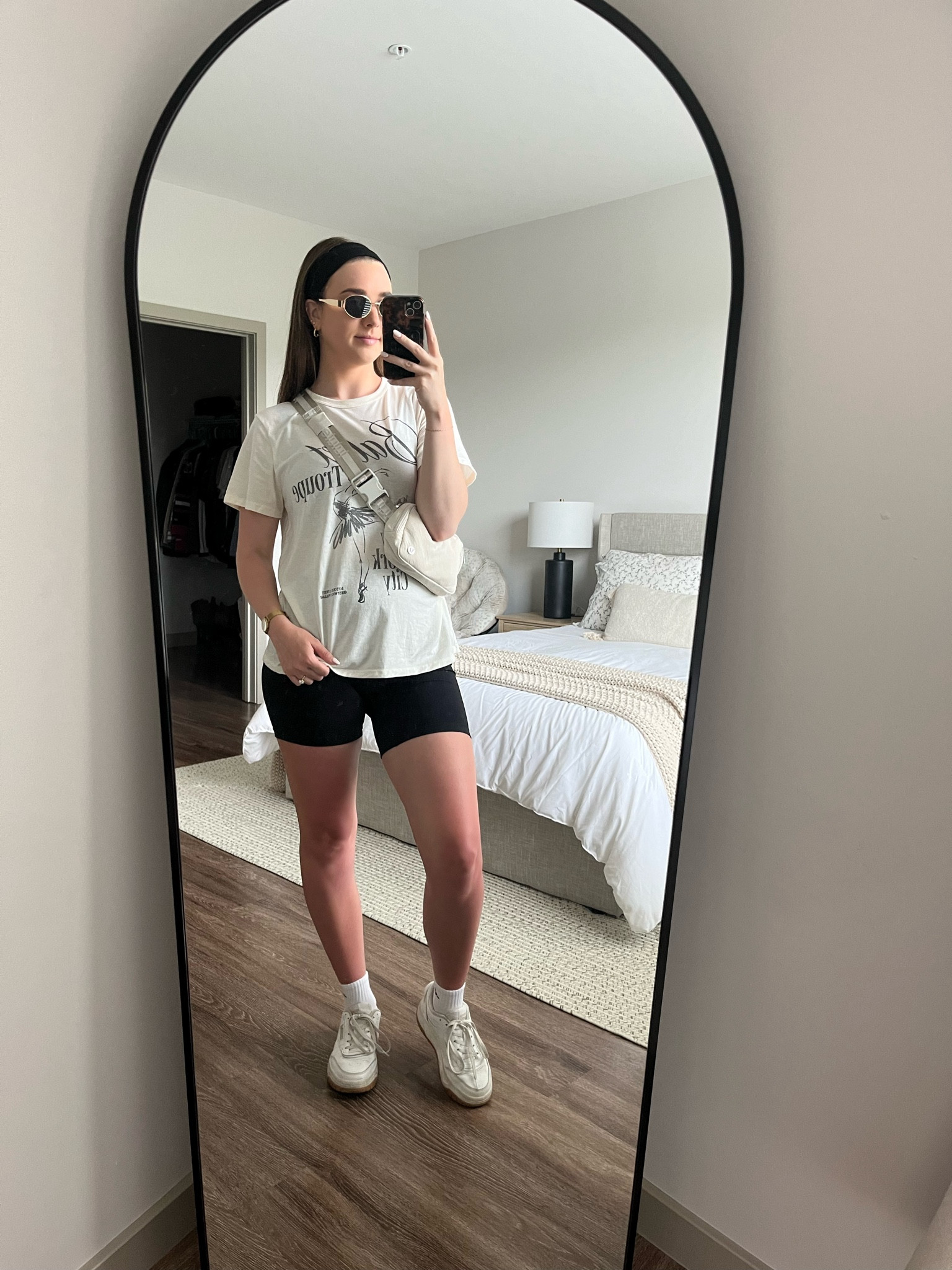 Love a tshirt and biker shirt outfit!

#LTKFindsUnder50 #LTKFitness #LTKTravel