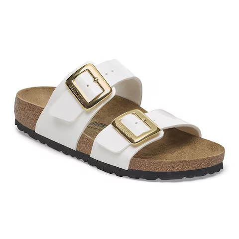 Sydney Luxe Buckle Birko-Flor Patent Patent White | BIRKENSTOCK | Birkenstock USA
