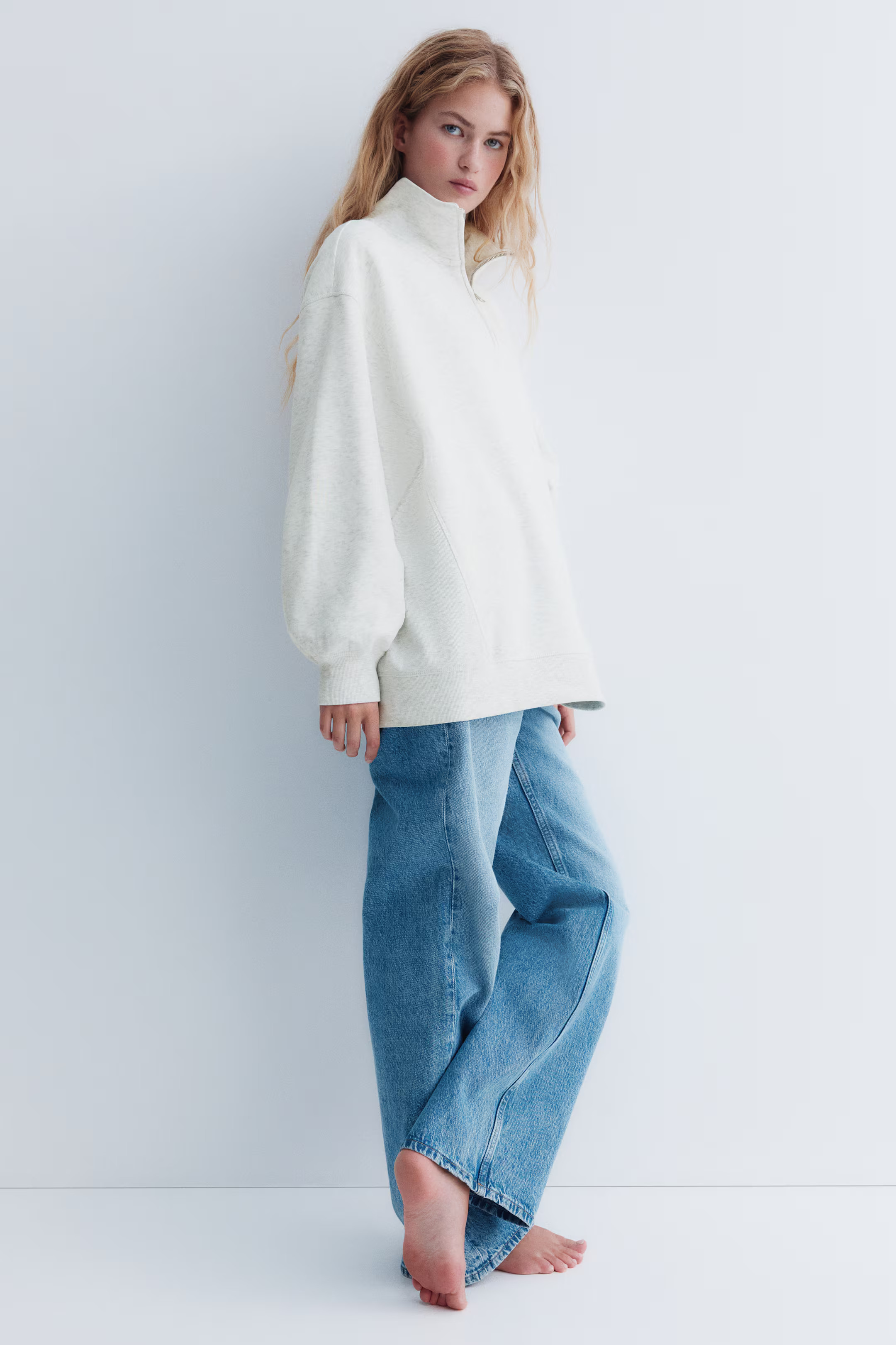 Sweatshirt mit Zipper | H&M (DE, AT, CH, NL, FI)