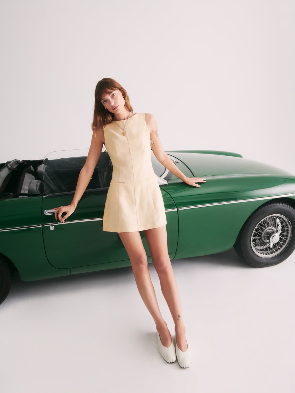 Citron Linen Dress | Reformation (Global)