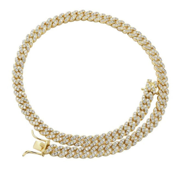 RUTH PAVÉ CURB COLLAR NECKLACE | Fallon Jewelry