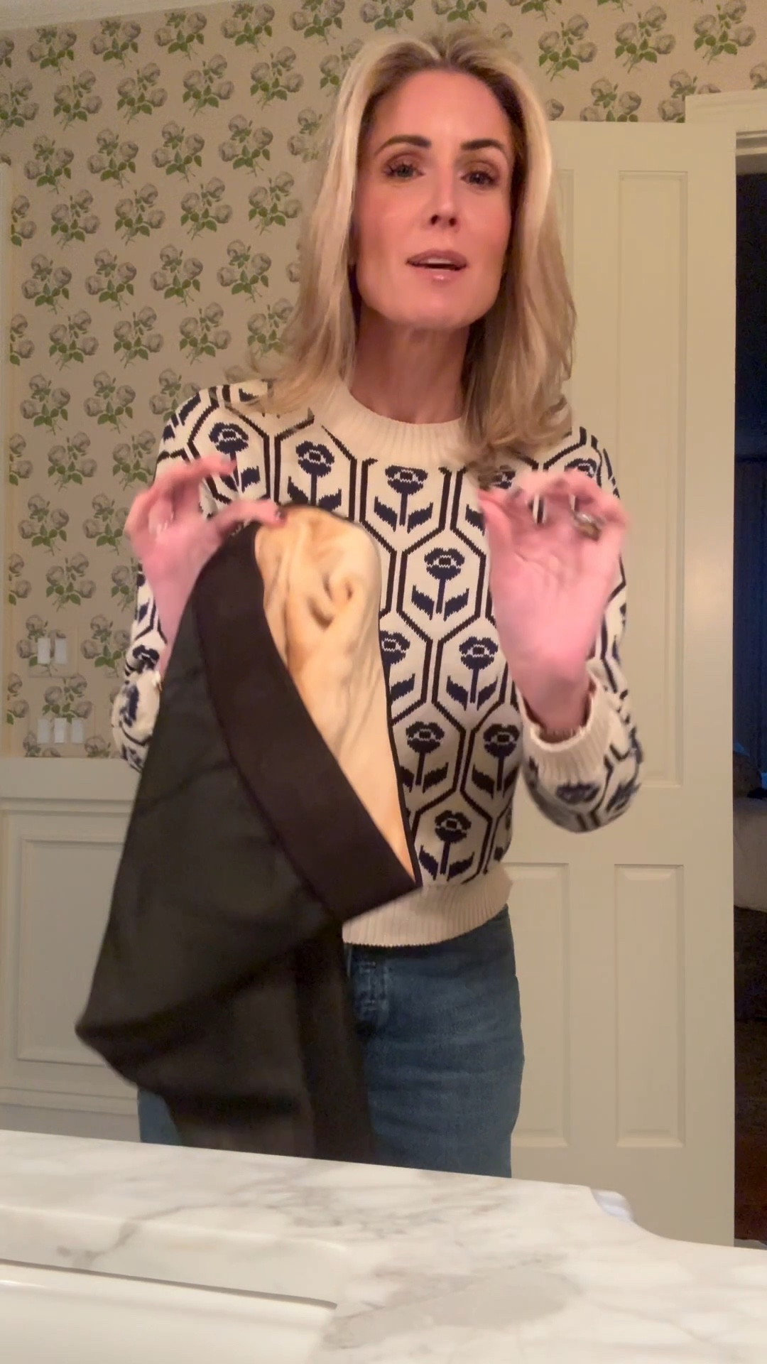 winter must have - 
 fleece lined  stocking 