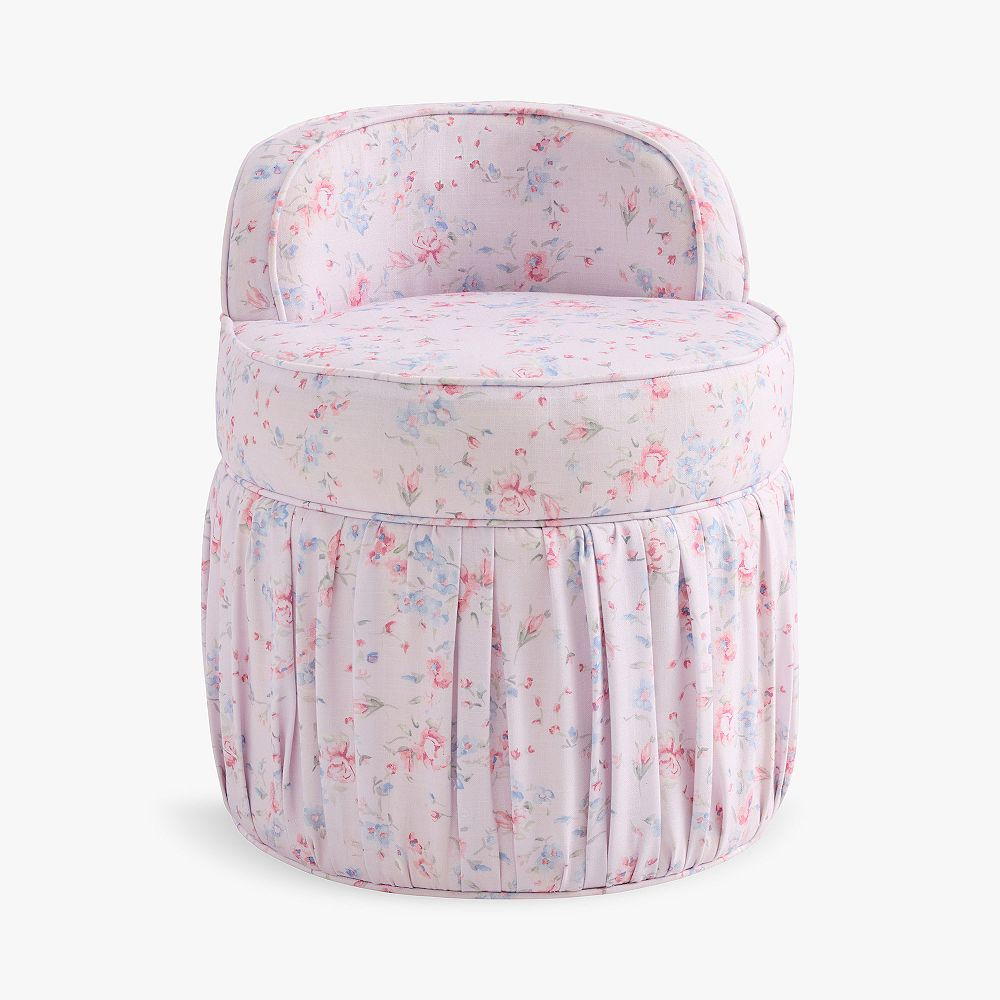 LoveShackFancy Windsor Rose Leona Vanity Stool | Pottery Barn Teen