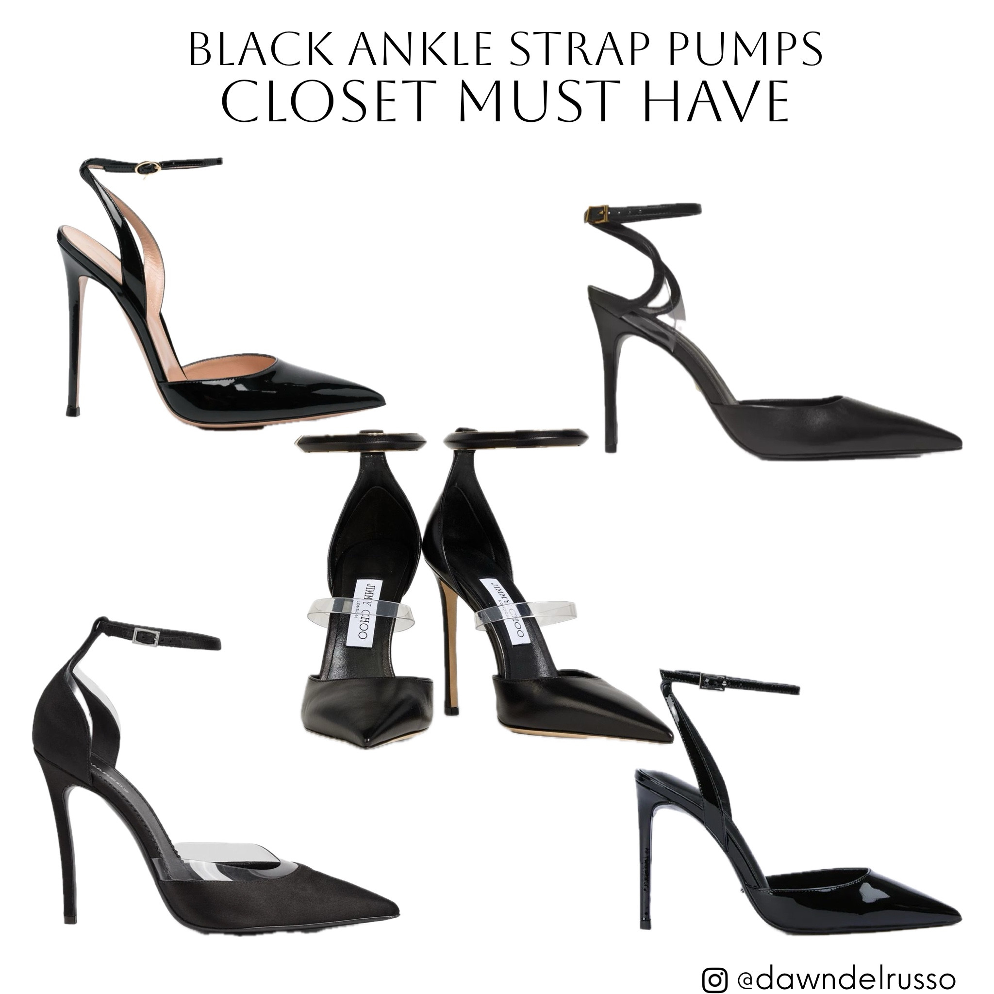 Best ankle strap black pumps 