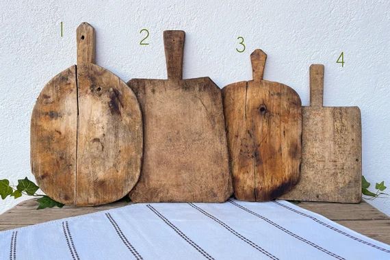 Vintage Wooden Cutting Boards Primitive Food Photo Props for | Etsy | Etsy (US)