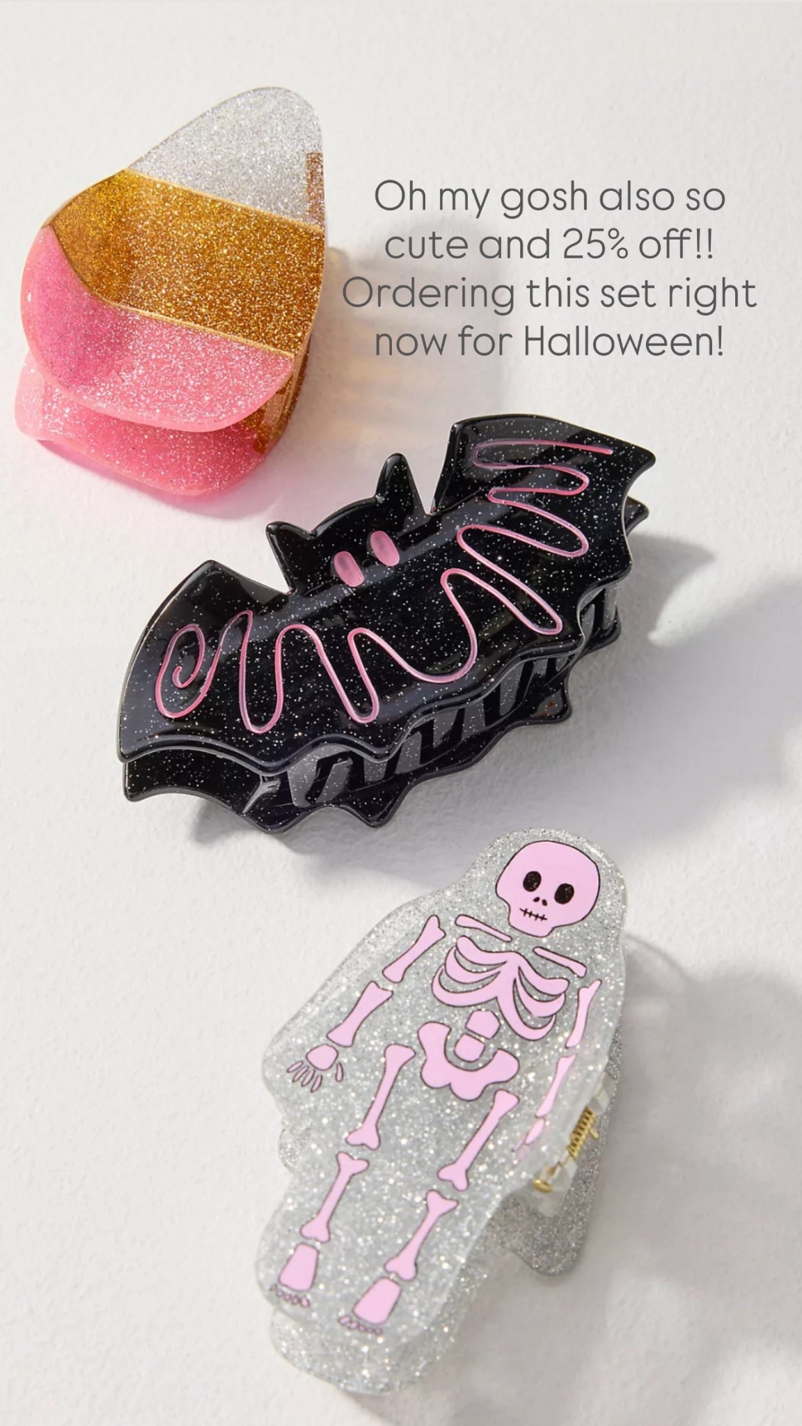 Oh my gosh also so cute and 25% off!! Ordering this set right now for Halloween!

#LTKFindsUnder50 #LTKSeasonal #LTKSaleAlert