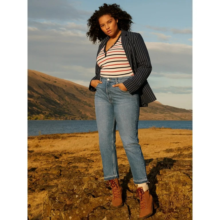 Free Assembly Women's Original 90's Straight Jeans - Walmart.com | Walmart (US)