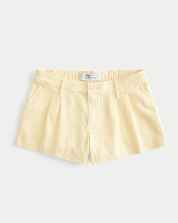Hollister Livvy Low-Rise Linen-Blend Shorts | Hollister (US)