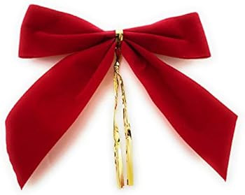 Red Velvet Christmas Bows - 20 Count Size 4.5 Inches x 4.5 Inches Holiday Ribbons Bows for Decora... | Amazon (US)
