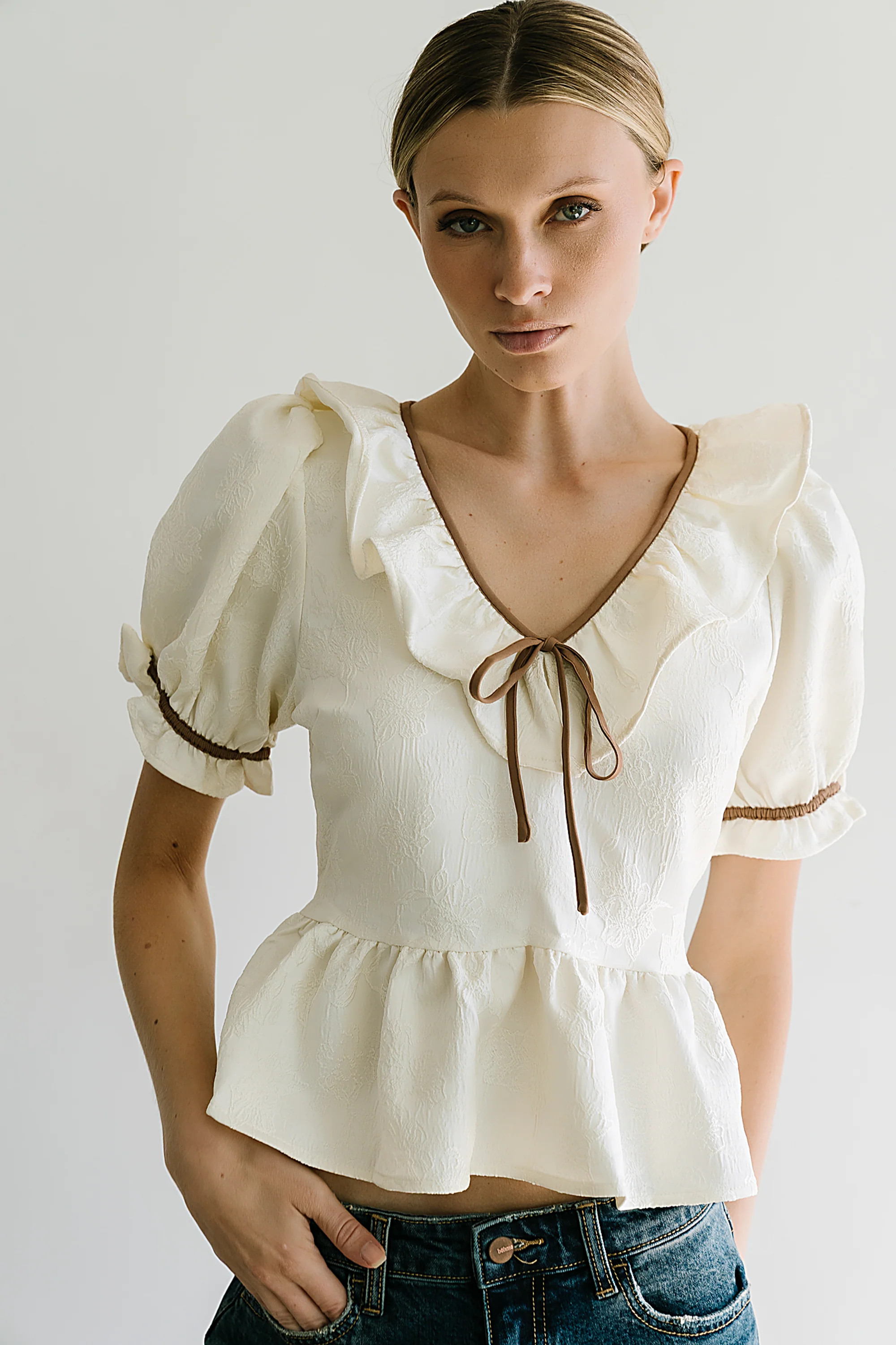 Jozie Contrast Blouse | Böhme US