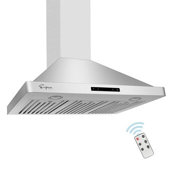 Empava 36-in Ducted Stainless Steel Wall-Mounted Range Hood | Lowe's