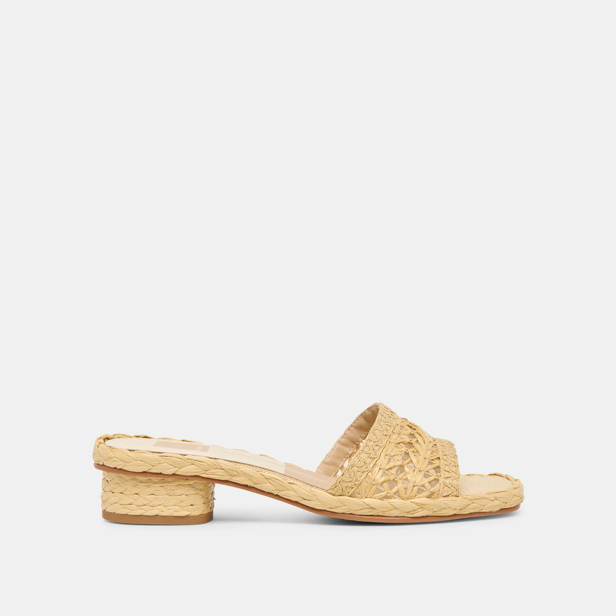 Dixi Sandals Lt Natural Cross Hatch Raffia | DolceVita.com