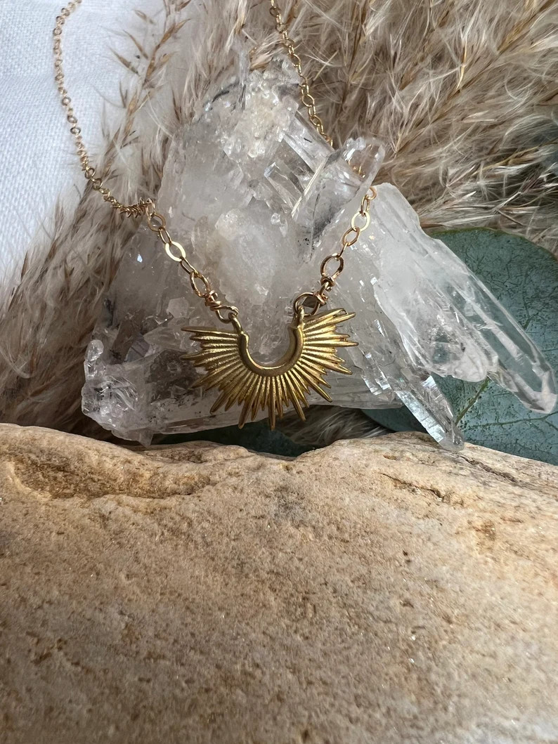 GS Sig Golden Rays Necklace - Etsy | Etsy (US)