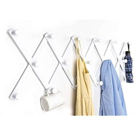 SKOLOO Accordion Wall Hanger, Modern Expandable Coat Rack Wall Mounted, Solid Wooden Wall Hat Rack,  | Amazon (US)