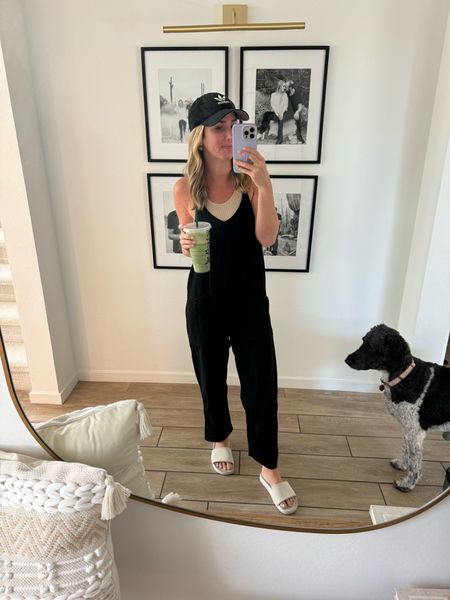 Best Amazon cami and jumpsuit!! Reminds me of free people. Runs tts. In small. Hat and sandals also linked. Cup is an Etsy find! Matcha is pique  

#LTKFindsUnder50 #LTKStyleTip #LTKFindsUnder100