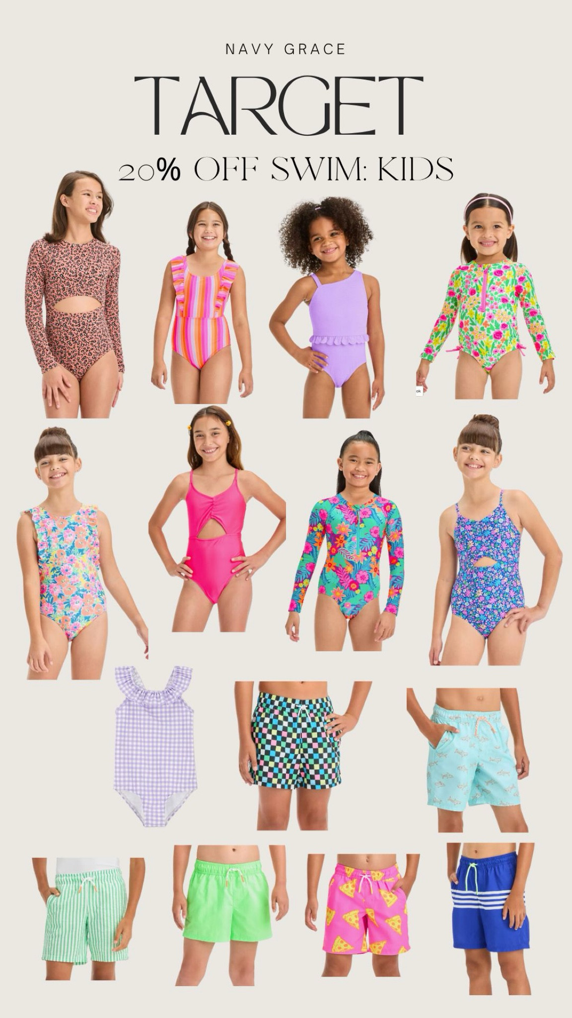 20% off kid’s swim 