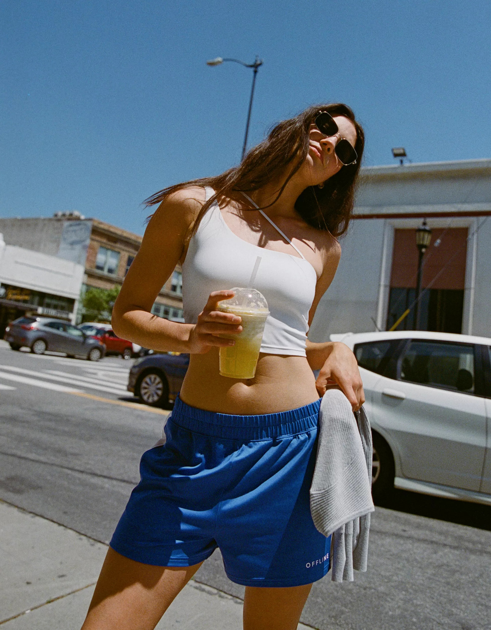 OFFLINE By Aerie Real Me Xtra Asymmetrical Sports Bra | Aerie