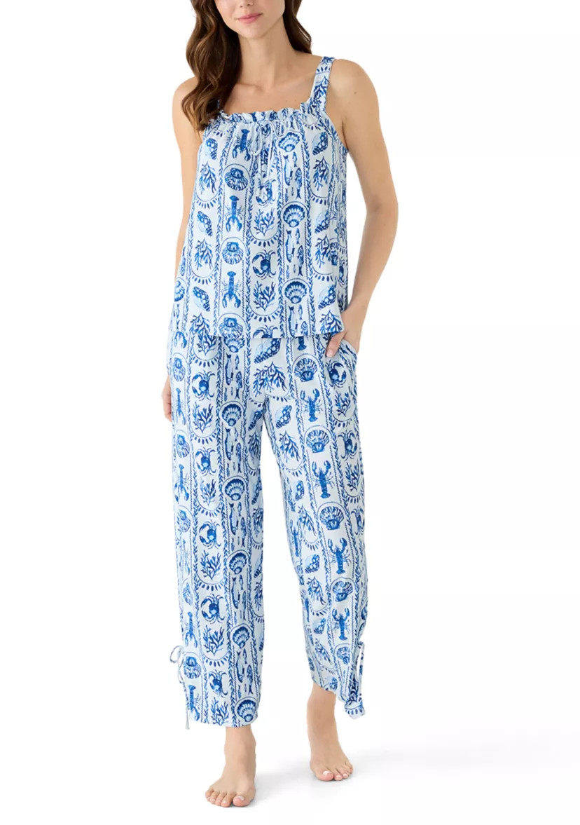 Sleeveless Bow Yummy Pajama Set | Belk