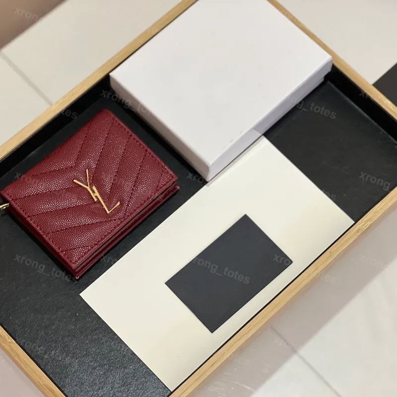 Small Designer Wallet Men Cardholder Women Genuine Leather Wallets Y Fashion Letter Purses Short ... | DHGate