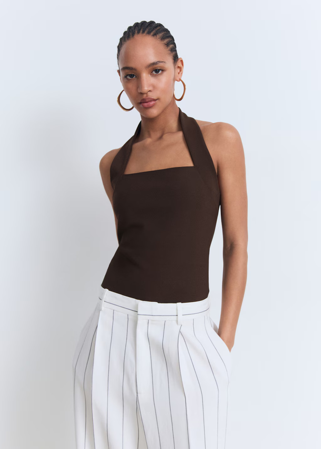 Halter-neck top - Women | MANGO USA | Mango (US/MX/AU)
