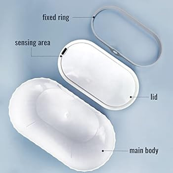 ELPHECO Bathroom Trash Can with Lid Automatic Garbage Can, 2 Gallon Slim Smart Trash Can, Small P... | Amazon (US)