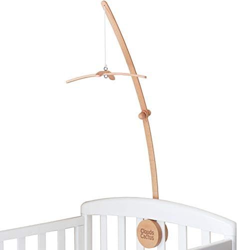 Clouds and Cactus Crib Mobile Arm 33 Inches for Baby Nursery - 100% Natural Beech Wood with Extra... | Amazon (US)