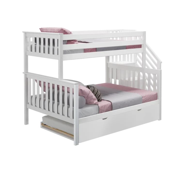 Juliann Kids Twin Over Full Bunk Bed with Trundle | Wayfair North America