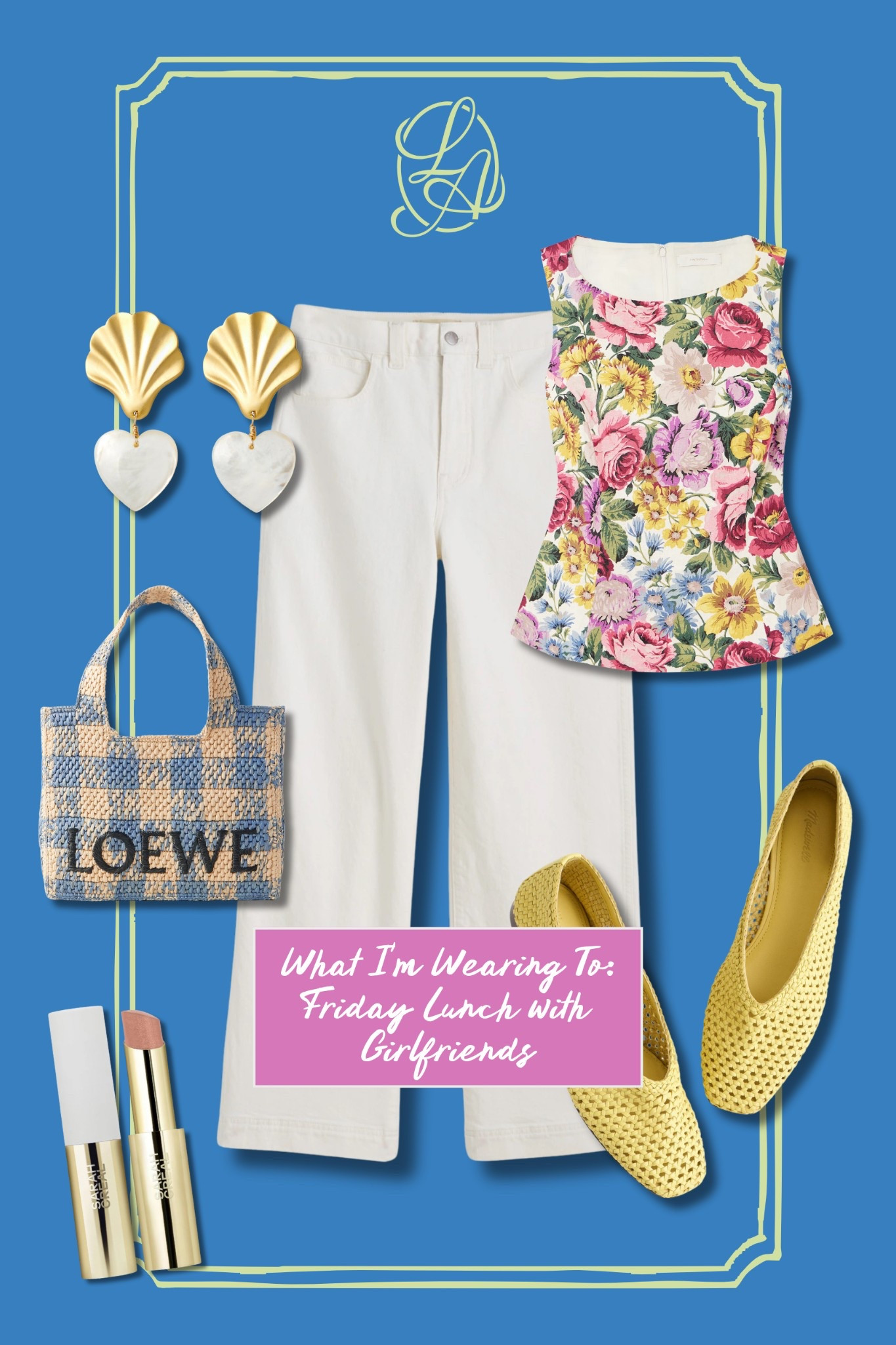 Can’t wait for my lunch date on Friday with girlfriends — this floral top is so dreamy!