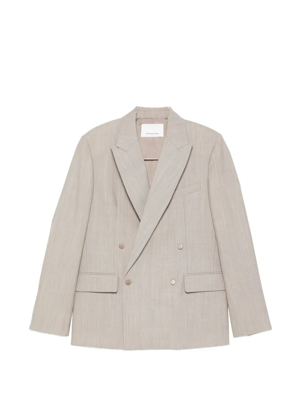 The Frankie Shop double-breasted blazer - Neutrals | Farfetch Global