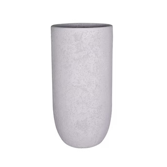 Origin 21 Round 14.0-in W x 28-in H x White Stone Indoor/Outdoor Planter | Lowe's