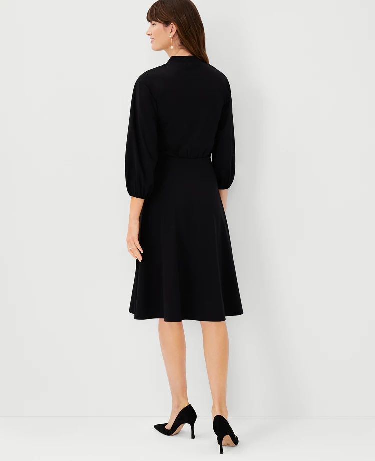 3/4 Sleeve Wrap Dress | Ann Taylor (US)