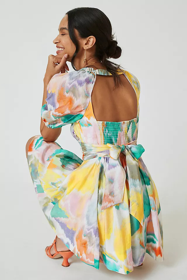 Puff-Sleeve Mini Dress | Anthropologie (US)