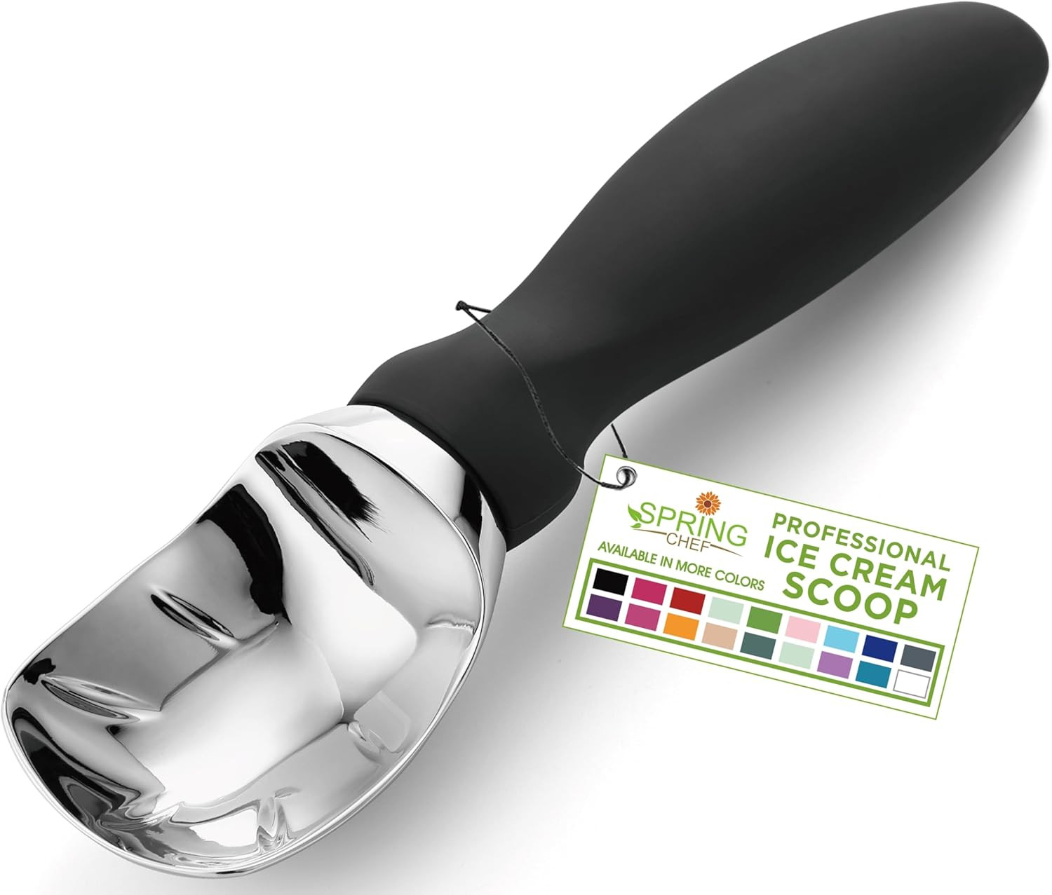 Spring Chef Heavy Duty Ice Cream Scoop with Comfortable Handle - Professional Ice Cream Scooper f... | Amazon (US)