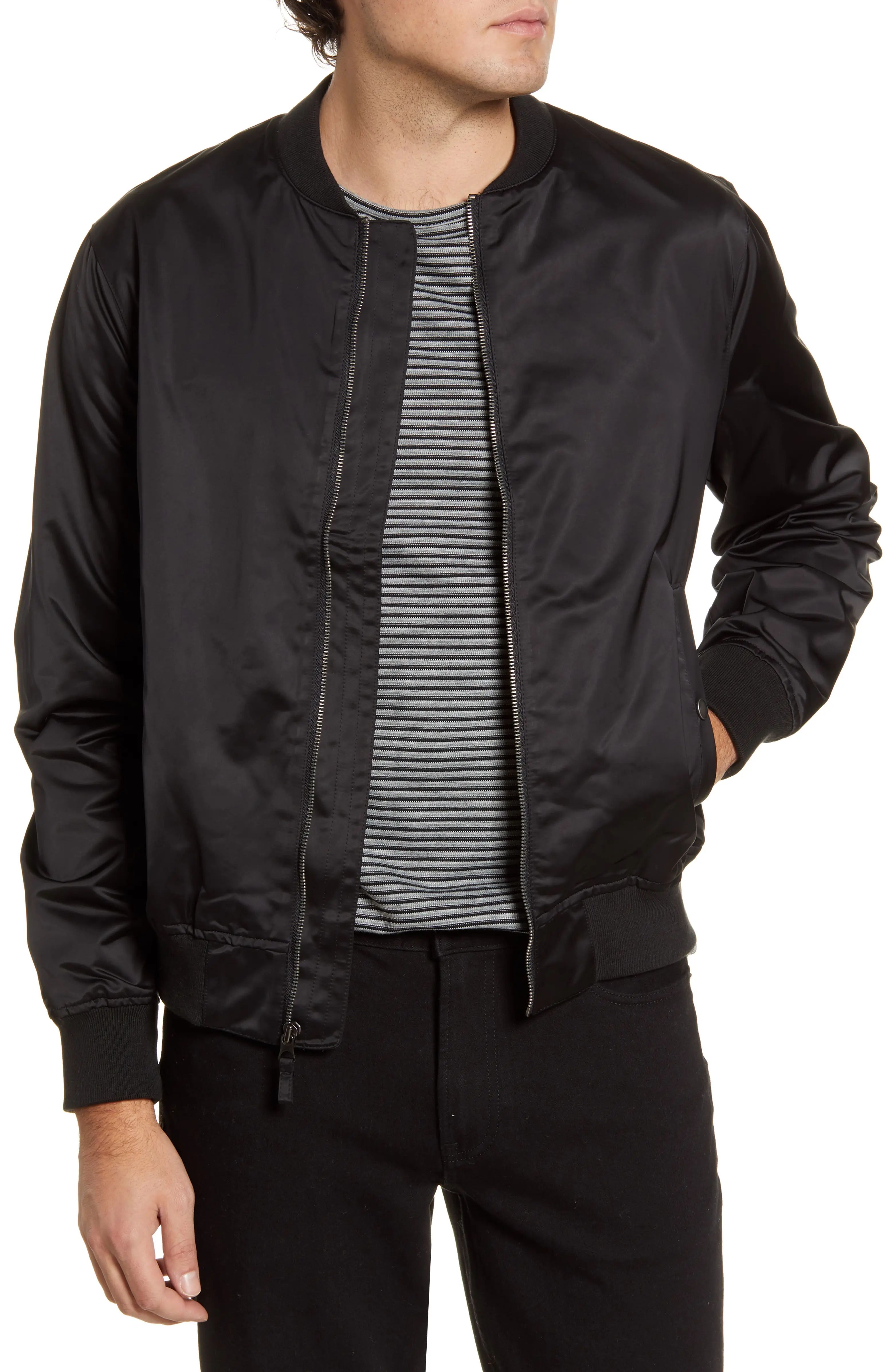 Slim Fit Moto Bomber Jacket | Nordstrom