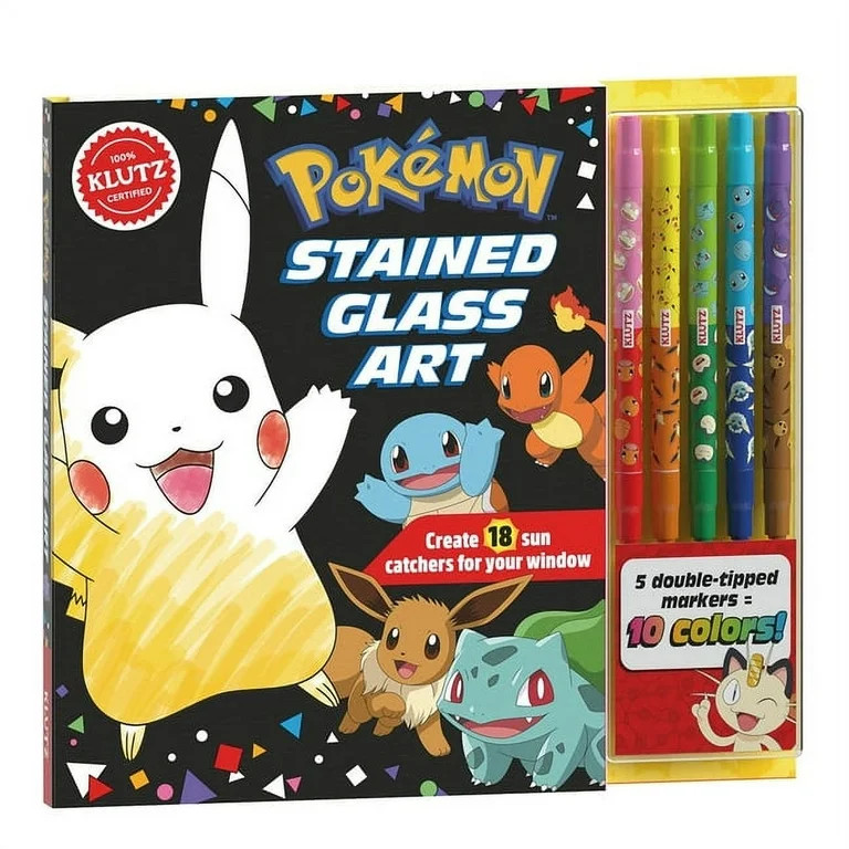 Pokemon Stained Glass Art (Hardcover) | Walmart (US)