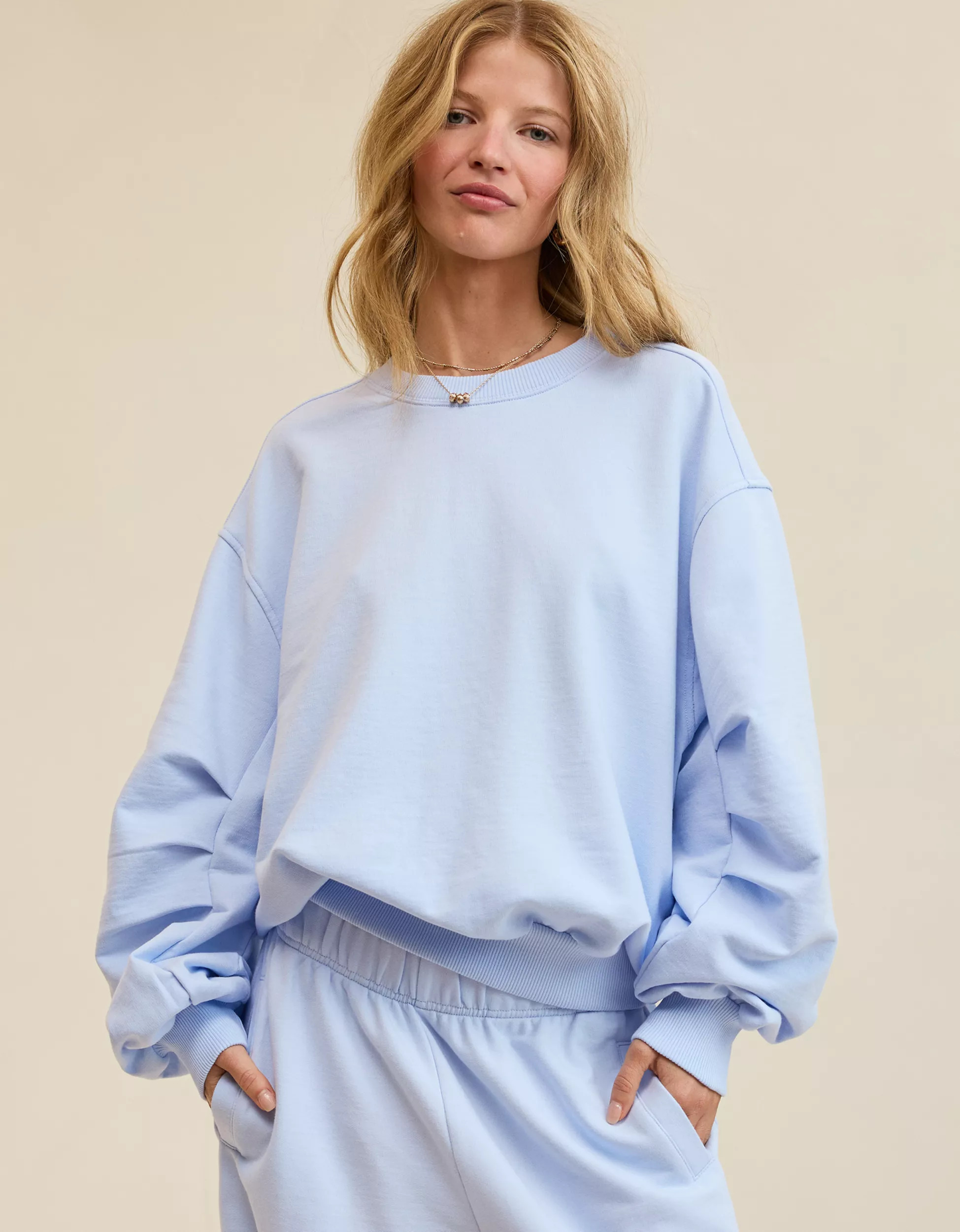 Aerie Jet Setter Crew Sweatshirt | Aerie