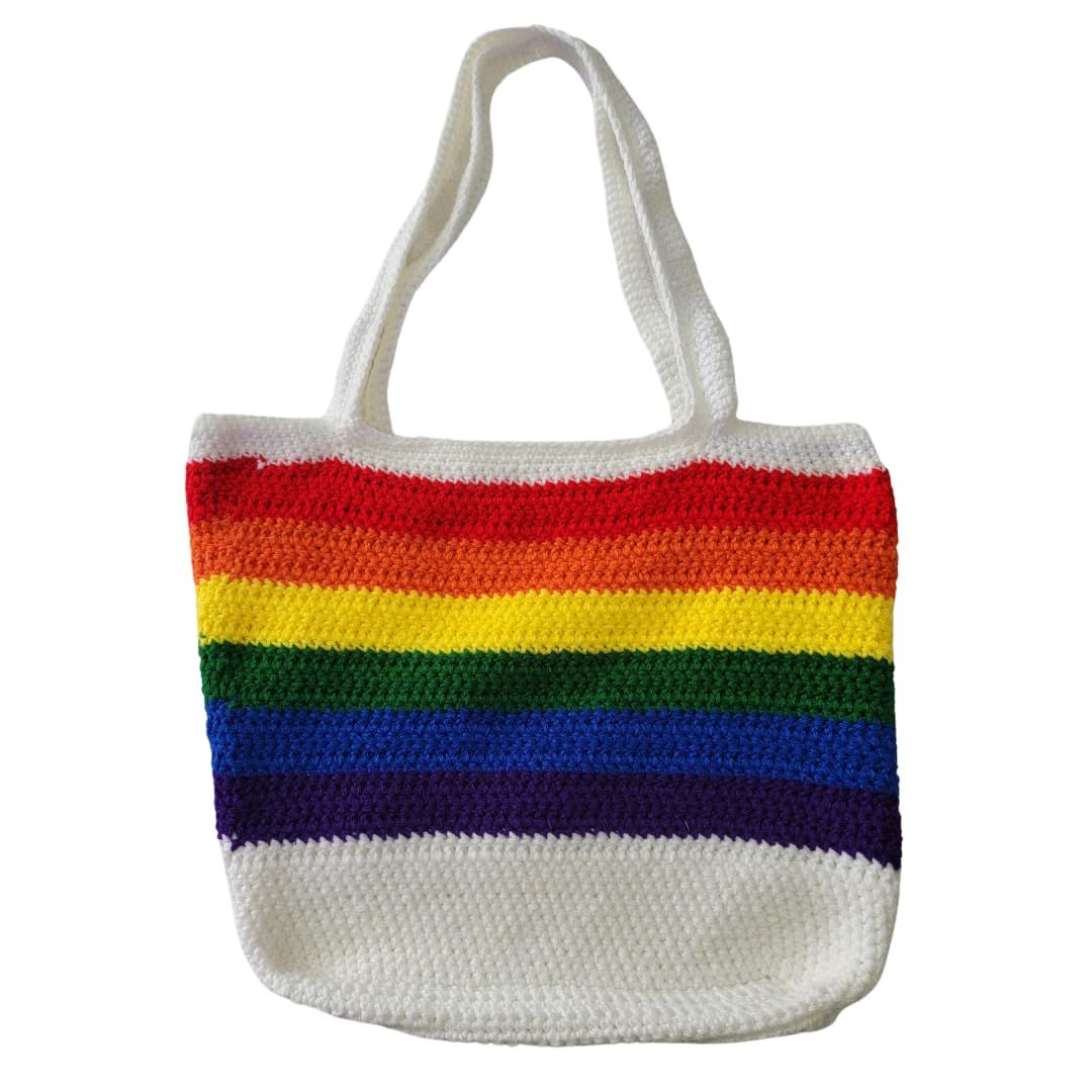 Shoulder Handbag Crochet Tote, Crochet Tote Bag, Lined Crochet Shoulder Bag, Crochet Tote Bag, Ha... | Amazon (US)
