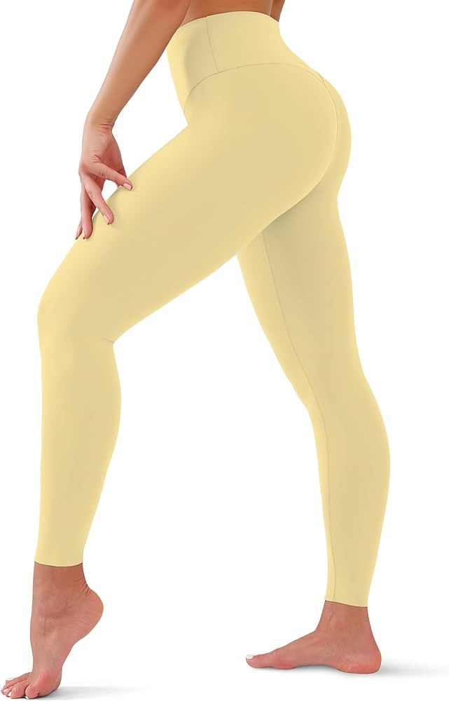 High Waisted Leggings for Women - Tummy Control Yoga Pants for Workout Running Athletic Women's L... | Amazon (US)