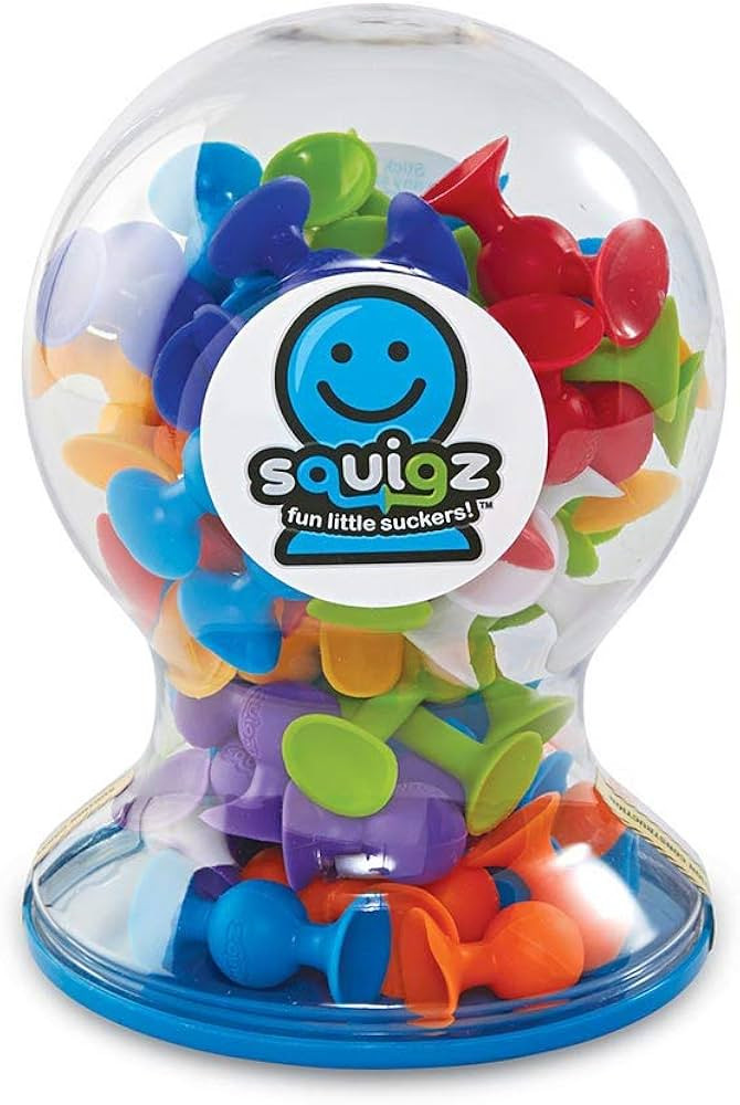 Fat Brain Toys Squigz Deluxe Set - 50-Piece Suction Construction Toy for Ages 3+ | Amazon (US)