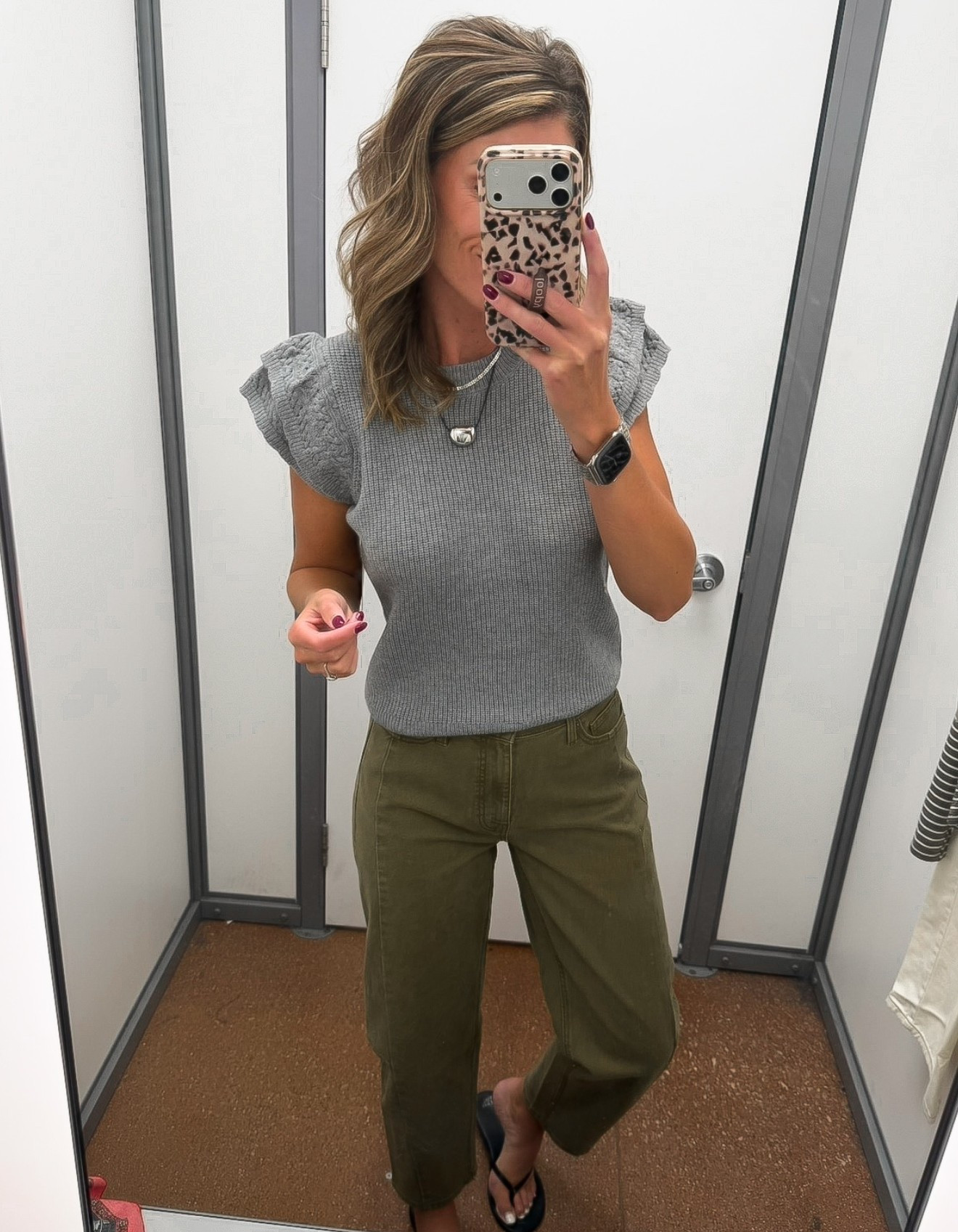 Walmart new arrivals. 
This sweater is very soft and has the cutest ruffle detail. 
Wearing small
Jeans/ the slightest barrel / 6 (size down if between)