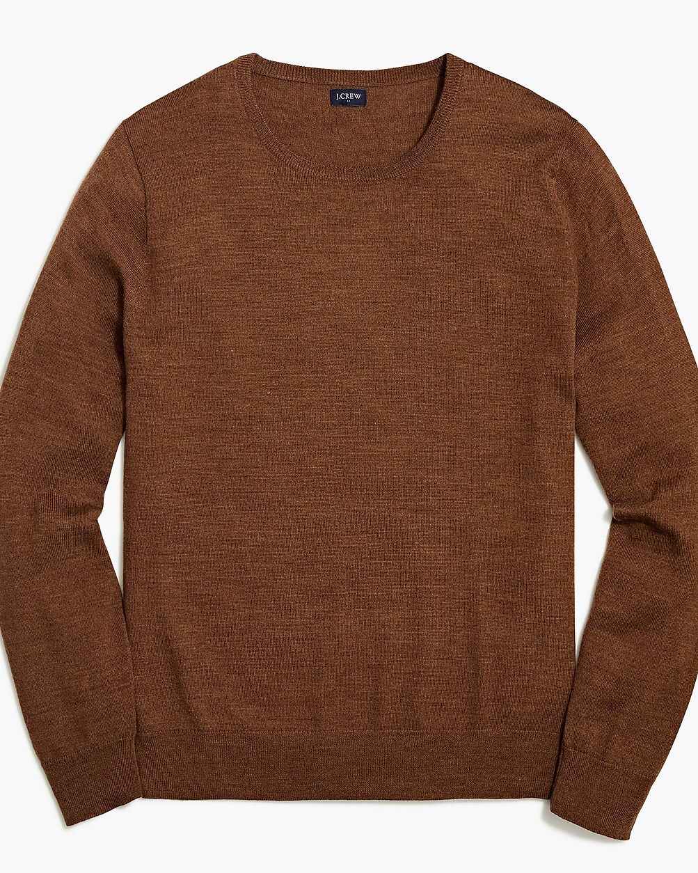 Machine-washable merino wool-blend crewneck sweater | J.Crew Factory